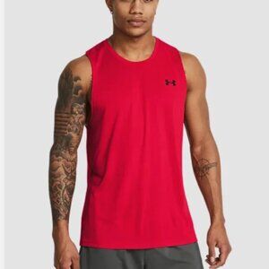 Under Armour Men's UA Tech Tank 3XL  fitted Red 600 NWT